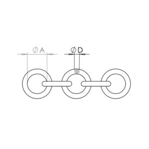 Corrente de Argolas para Fornos de Cimento e Cal inoxidável (CRARGI)