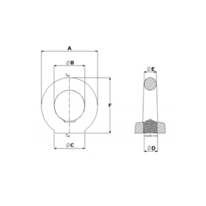 Porca Olhal DIN-582 BSW (OSPP)